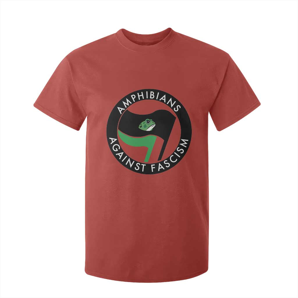 Amphibians Against Fascism T Shirt For Kid Anti-Fascist Frog Logo Portland Protest TS02 Red Print Your Wear