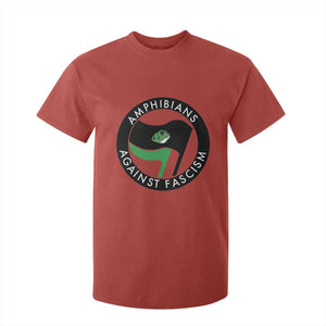 Amphibians Against Fascism T Shirt For Kid Anti-Fascist Frog Logo Portland Protest TS02 Red Print Your Wear