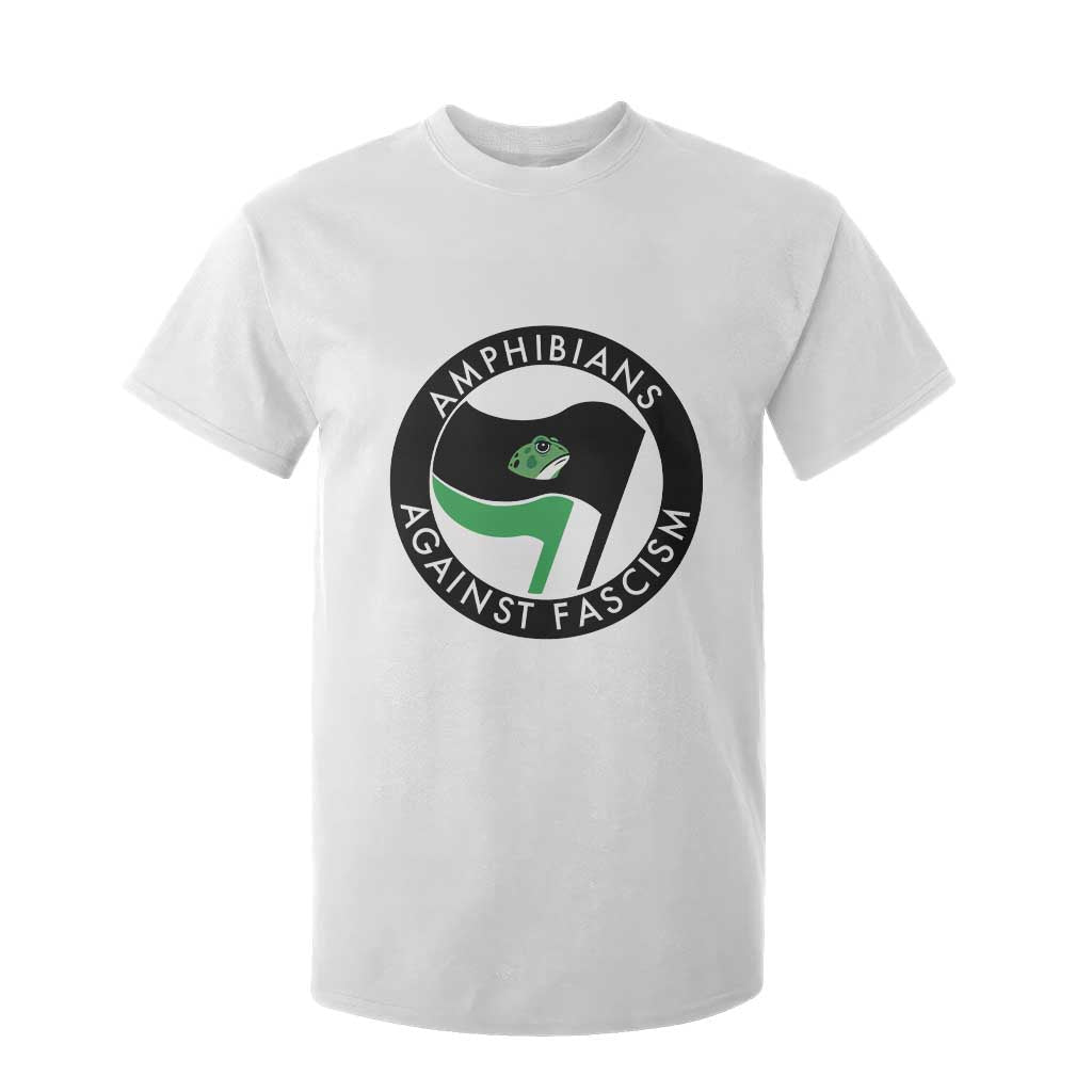 Amphibians Against Fascism T Shirt For Kid Anti-Fascist Frog Logo Portland Protest TS02 White Print Your Wear