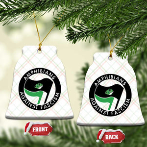 Amphibians Against Fascism Ceramic Ornament Anti-Fascist Frog Logo Portland Protest TS02 Print Your Wear
