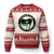Amphibians Against Fascism Ugly Christmas Sweater Anti-Fascist Frog Logo Portland Protest TS02 Beige Red Print Your Wear