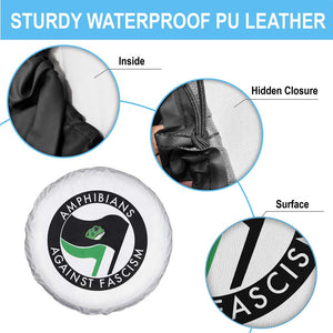 Amphibians Against Fascism Spare Tire Cover Anti-Fascist Frog Logo Portland Protest TS02 Print Your Wear