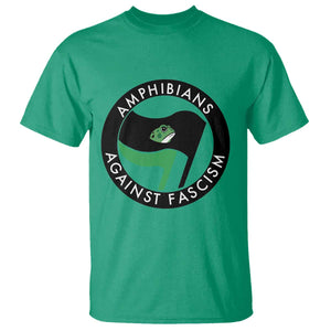 Amphibians Against Fascism T Shirt Anti-Fascist Frog Logo Portland Protest TS02 Irish Green Print Your Wear