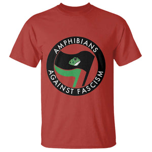 Amphibians Against Fascism T Shirt Anti-Fascist Frog Logo Portland Protest TS02 Red Print Your Wear