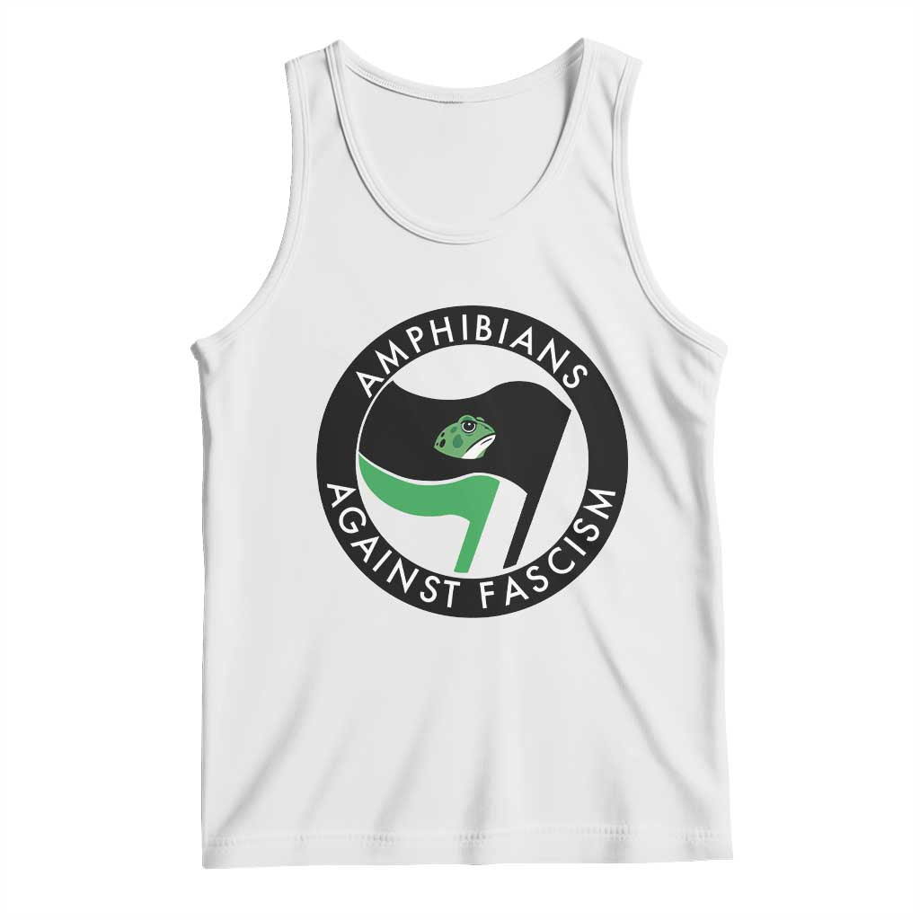 Amphibians Against Fascism Tank Top Anti-Fascist Frog Logo Portland Protest TS02 White Print Your Wear