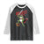 Sword Wielding Frog Resistance Raglan Shirt Resist Protest No Kings - Print Your Wear