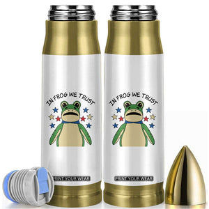 In Frog We Trust Bullet Tumbler Patriotic Portland Frogs Protest American Flag TS02 White Print Your Wear