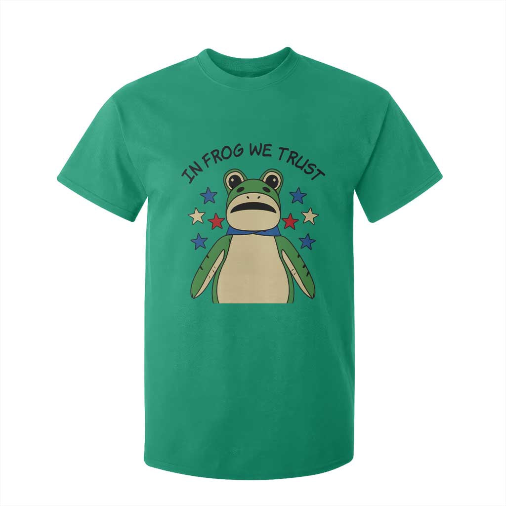 In Frog We Trust T Shirt For Kid Patriotic Portland Frogs Protest American Flag TS02 Irish Green Print Your Wear