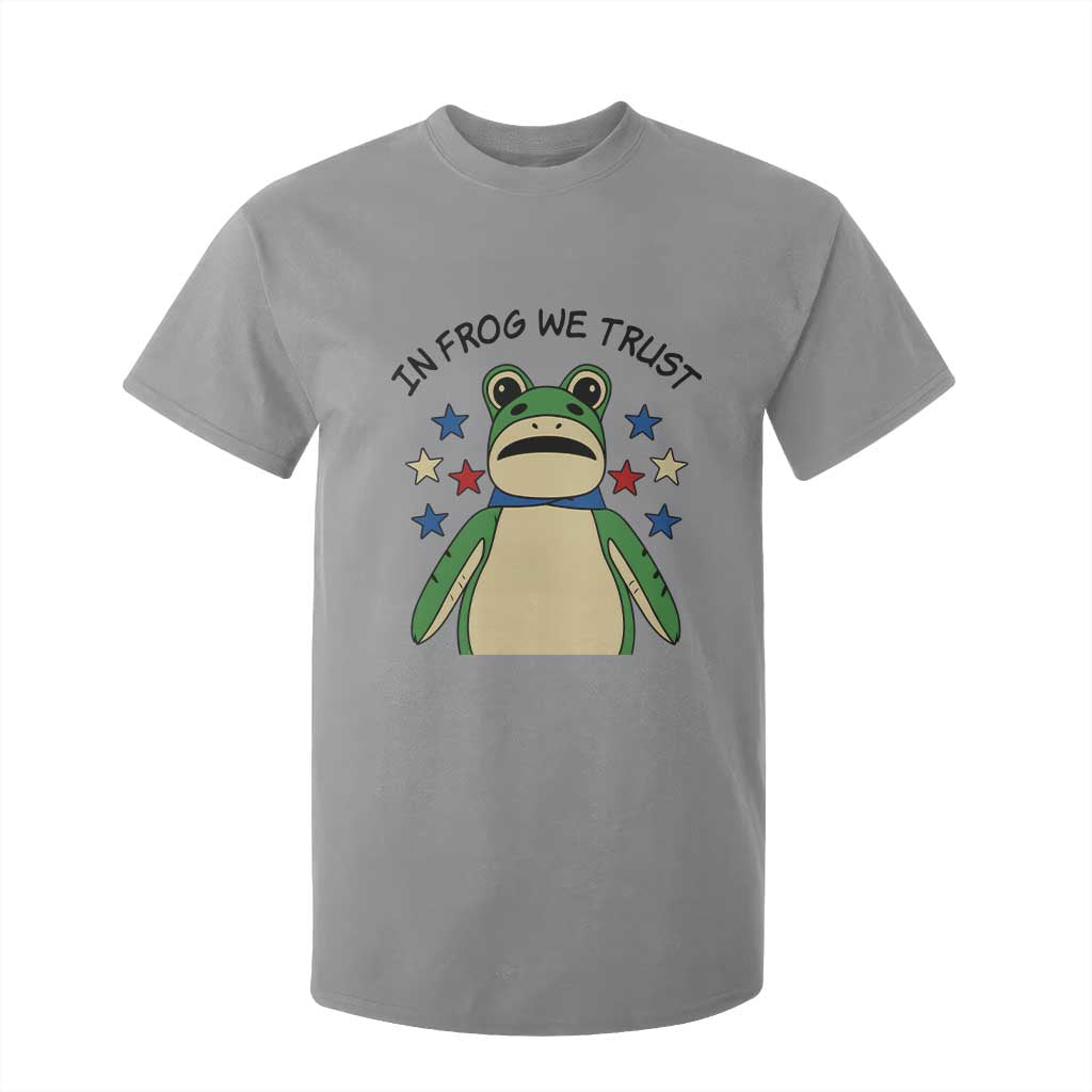 In Frog We Trust T Shirt For Kid Patriotic Portland Frogs Protest American Flag TS02 Sport Gray Print Your Wear