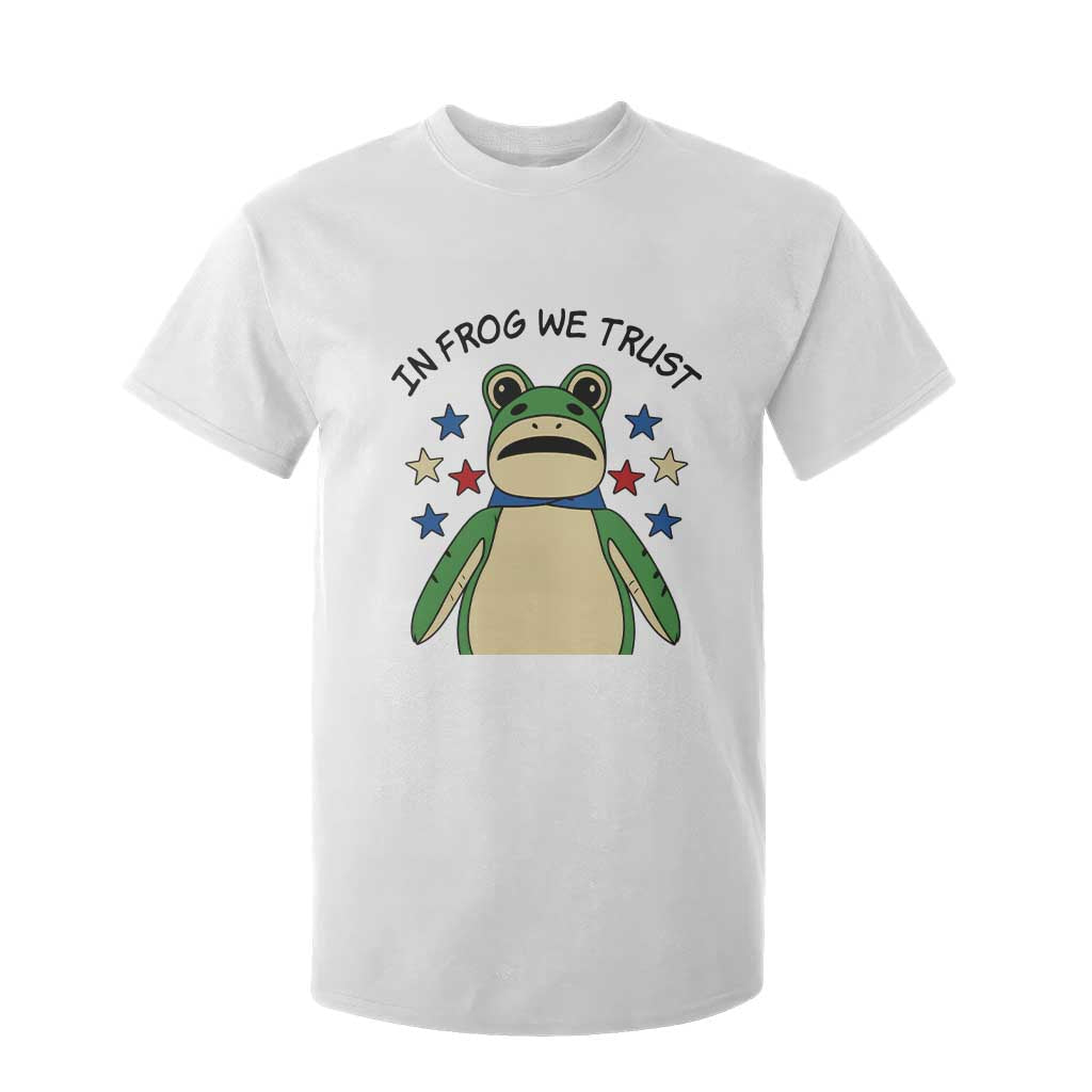 In Frog We Trust T Shirt For Kid Patriotic Portland Frogs Protest American Flag TS02 White Print Your Wear