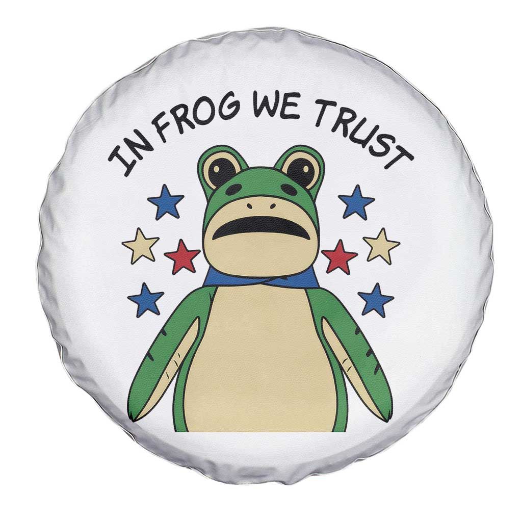 In Frog We Trust Spare Tire Cover Patriotic Portland Frogs Protest American Flag TS02 Print Your Wear