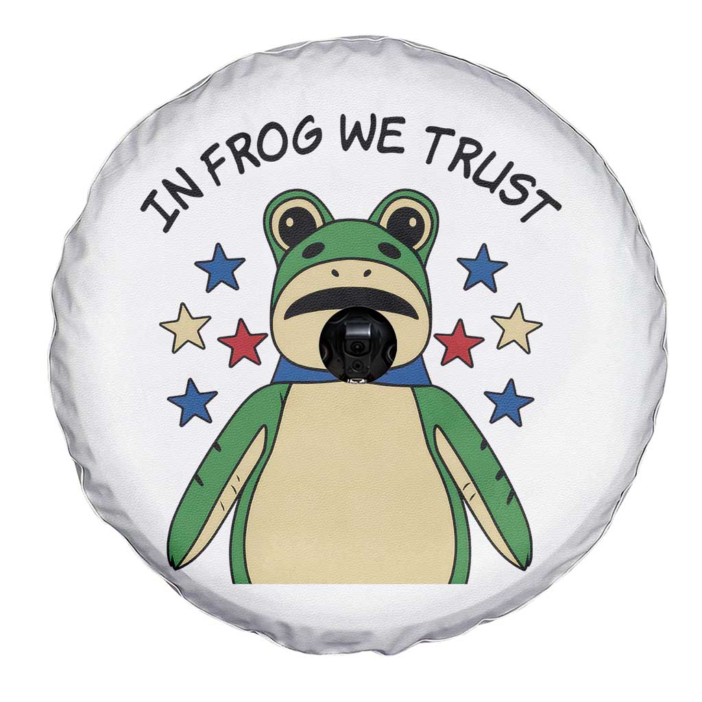 In Frog We Trust Spare Tire Cover Patriotic Portland Frogs Protest American Flag TS02 Print Your Wear