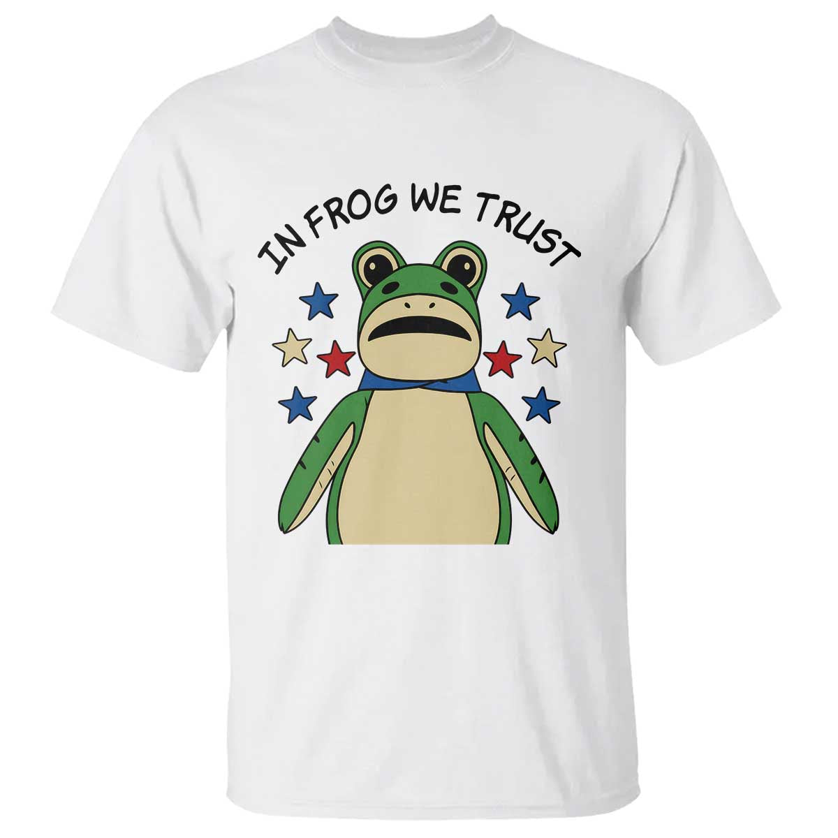 In Frog We Trust T Shirt Patriotic Portland Frogs Protest American Flag TS02 White Print Your Wear