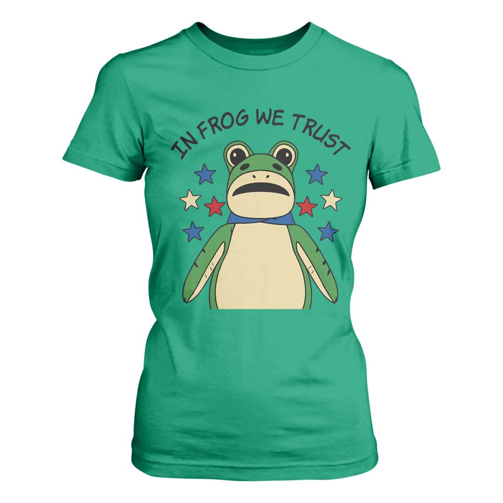 In Frog We Trust T Shirt For Women Patriotic Portland Frogs Protest American Flag TS02 Irish Green Print Your Wear