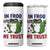In Frog We Trust 4 in 1 Can Cooler Tumbler Patriotic Portland Frogs Protest TS02 One Size: 16 oz White Print Your Wear