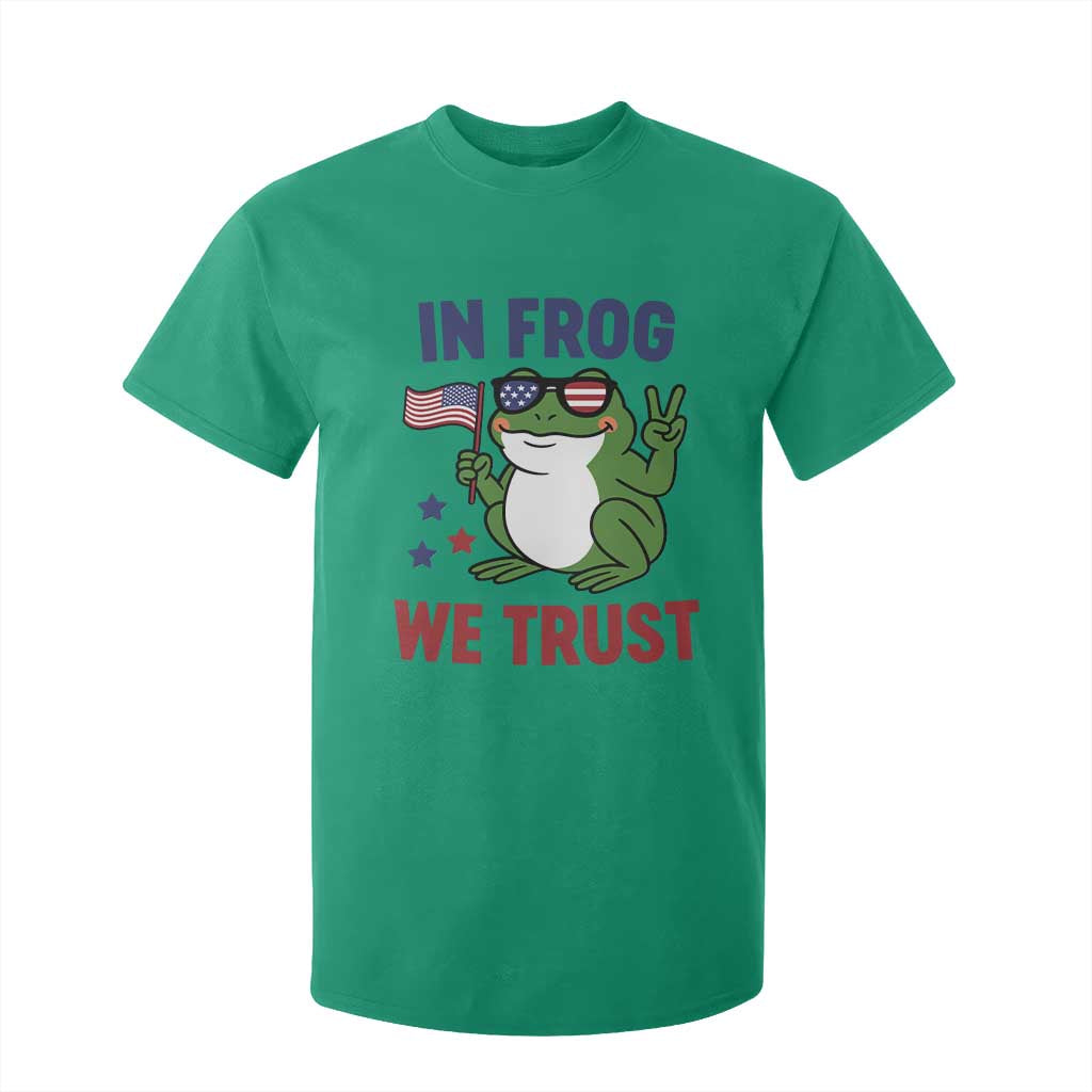 In Frog We Trust T Shirt For Kid Patriotic Portland Frogs Protest TS02 Irish Green Print Your Wear