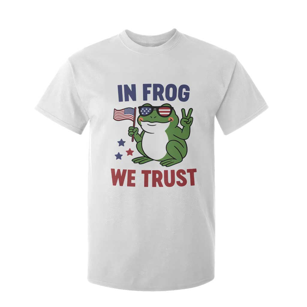 In Frog We Trust T Shirt For Kid Patriotic Portland Frogs Protest TS02 White Print Your Wear