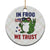 In Frog We Trust Ceramic Ornament Patriotic Portland Frogs Protest - Print Your Wear