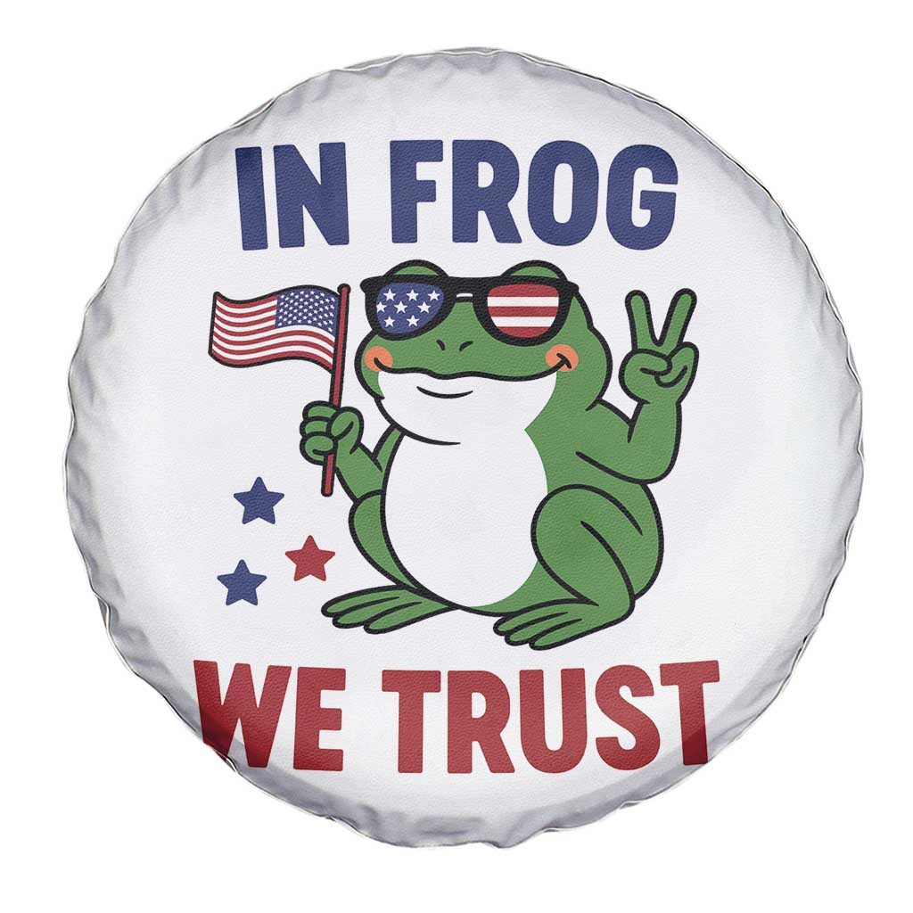 In Frog We Trust Spare Tire Cover Patriotic Portland Frogs Protest TS02 Print Your Wear