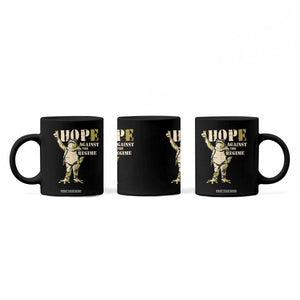 Stencil Protest Frog Coffee Mug Hope Against the Regime Portland Inflatable Resistance TS02 Print Your Wear