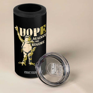 Stencil Protest Frog 4 in 1 Can Cooler Tumbler Hope Against the Regime Portland Inflatable Resistance TS02 Print Your Wear