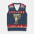 Stencil Protest Frog V-Neck Knit Sweater Vest Hope Against the Regime Portland Inflatable Resistance TS02 Navy Red Print Your Wear