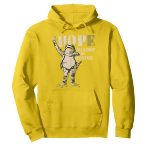 Stencil Protest Frog Hoodie Hope Against the Regime Portland Inflatable Resistance TS02 Daisy Print Your Wear