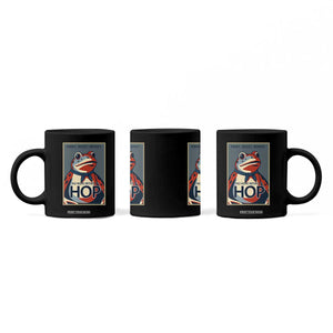 No Hope Without Hop Coffee Mug Ribbit Resist Repeat Resistance Frog Protest Pop Art Graphic TS02 Print Your Wear
