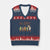 No Kings in America V-Neck Knit Sweater Vest Resist Protest Cute Animal Resistance March - Print Your Wear