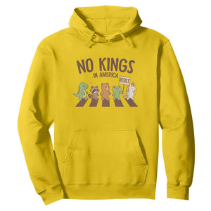 No Kings in America Hoodie Resist Protest Cute Animal Resistance March TS02 Daisy Print Your Wear