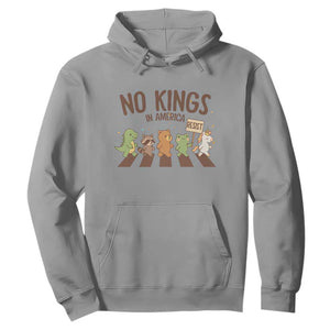 No Kings in America Hoodie Resist Protest Cute Animal Resistance March TS02 Sport Gray Print Your Wear