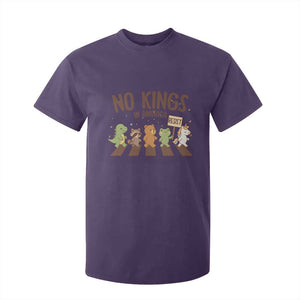 No Kings in America T Shirt For Kid Resist Protest Cute Animal Resistance March TS02 Purple Print Your Wear