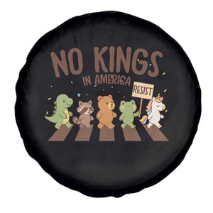 No Kings in America Spare Tire Cover Resist Protest Cute Animal Resistance March TS02 Print Your Wear