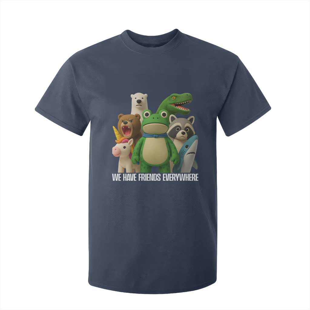 United Mascots Protest T Shirt For Kid We Have Friends Everywhere TS02 Navy Print Your Wear