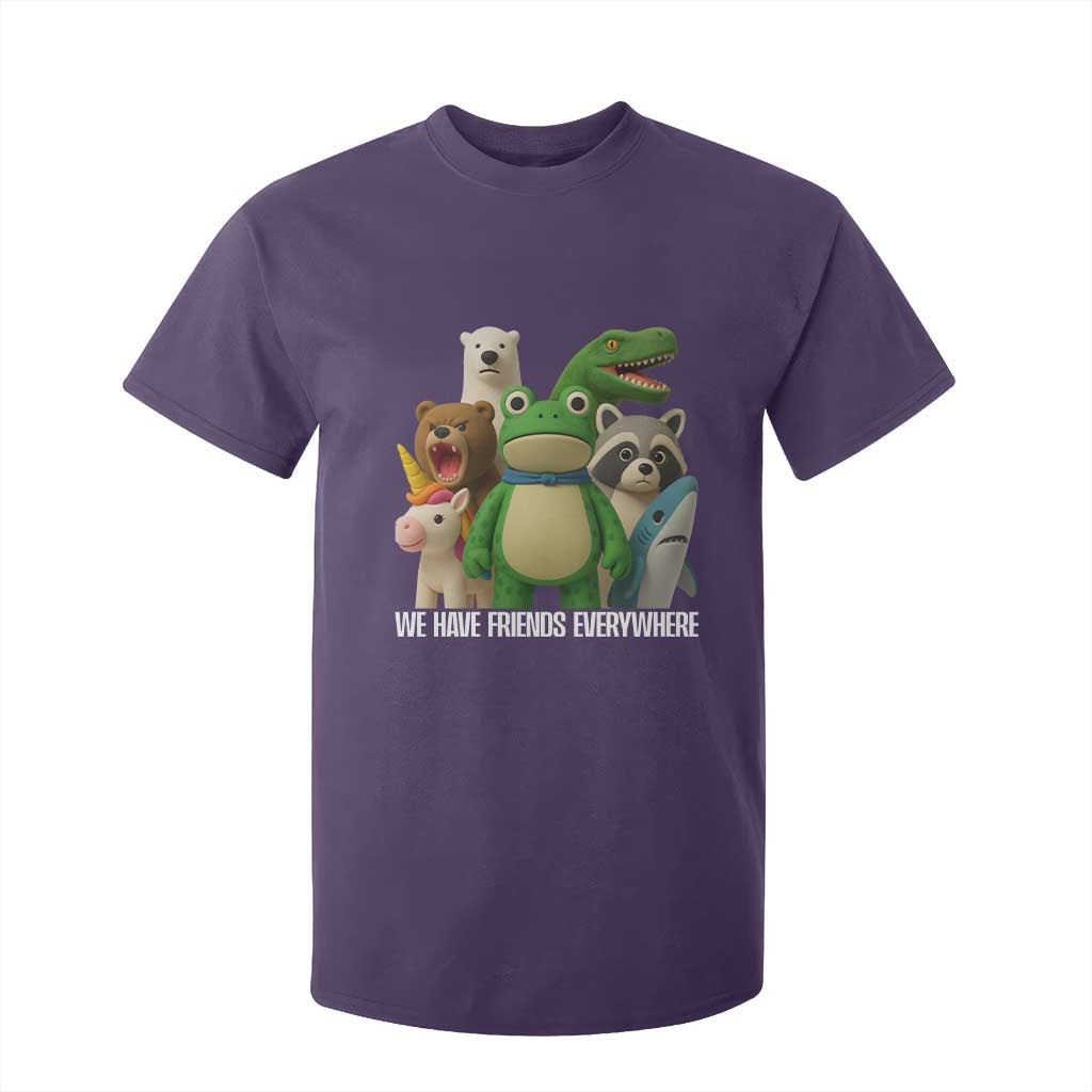United Mascots Protest T Shirt For Kid We Have Friends Everywhere TS02 Purple Print Your Wear
