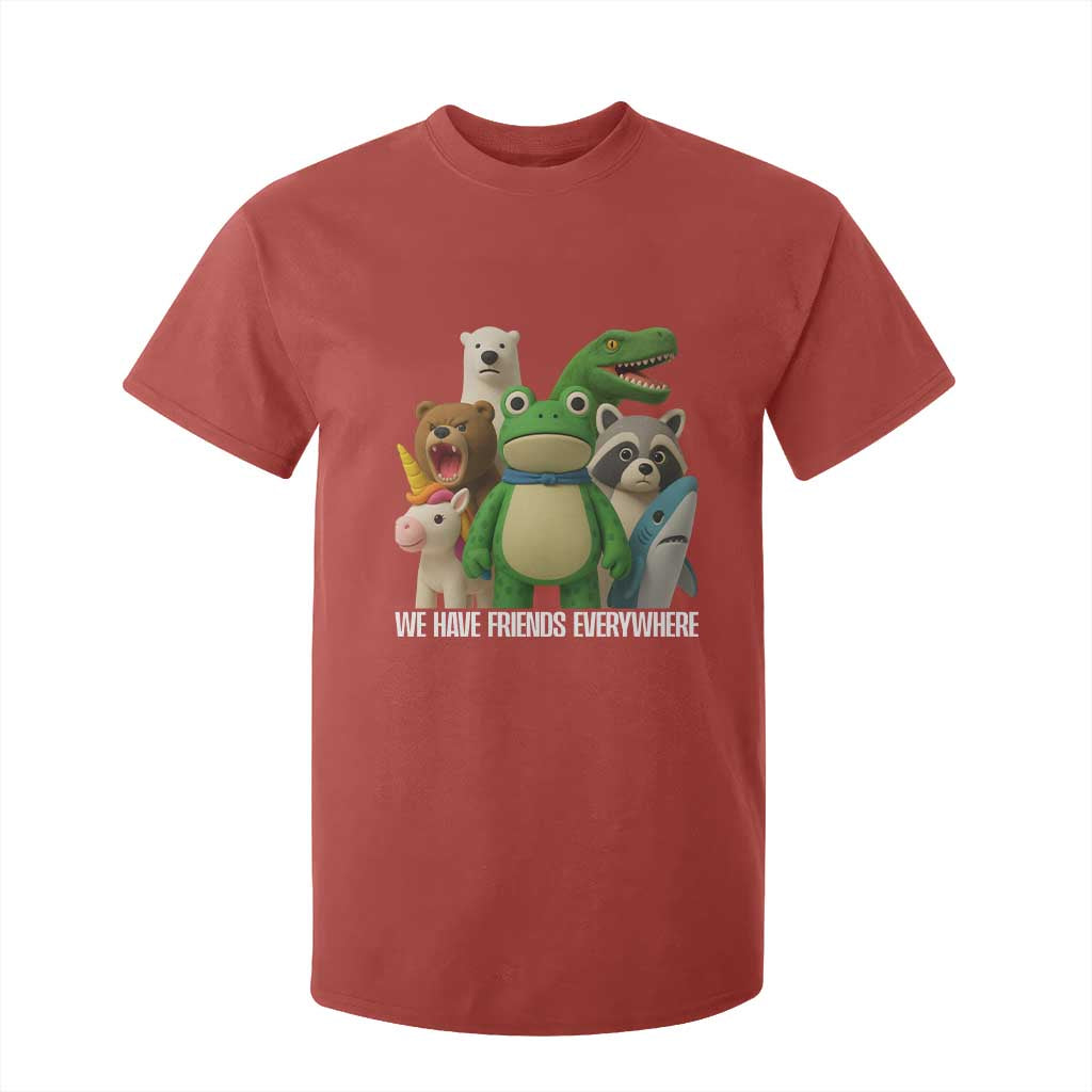 United Mascots Protest T Shirt For Kid We Have Friends Everywhere TS02 Red Print Your Wear