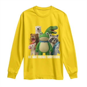 United Mascots Protest Long Sleeve Shirt We Have Friends Everywhere TS02 Daisy Print Your Wear