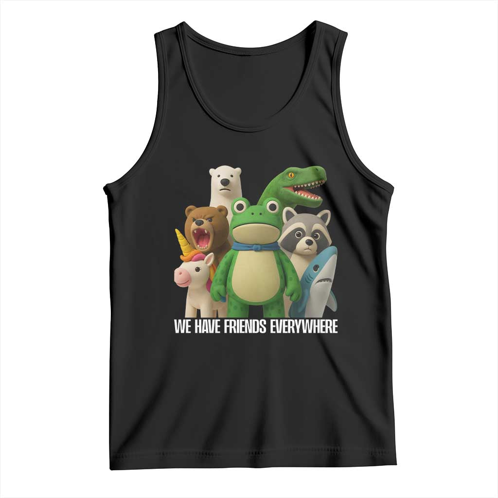United Mascots Protest Tank Top We Have Friends Everywhere TS02 Black Print Your Wear