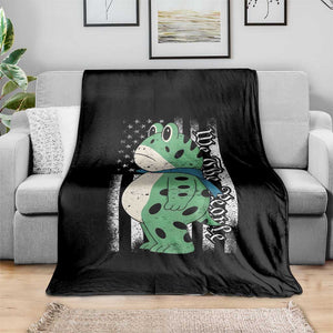 We The People Portland Frog Throw Blanket Patriotic Protest American Flag TS02 Print Your Wear