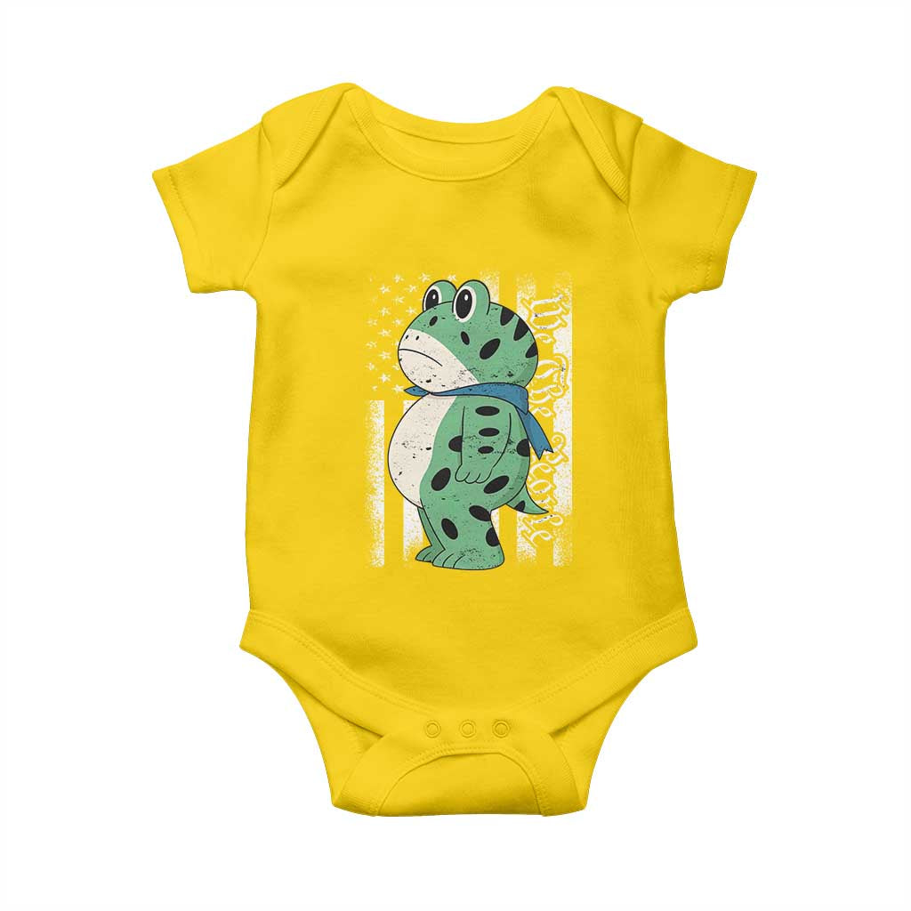 We The People Portland Frog Baby Onesie Patriotic Protest American Flag TS02 Daisy Print Your Wear