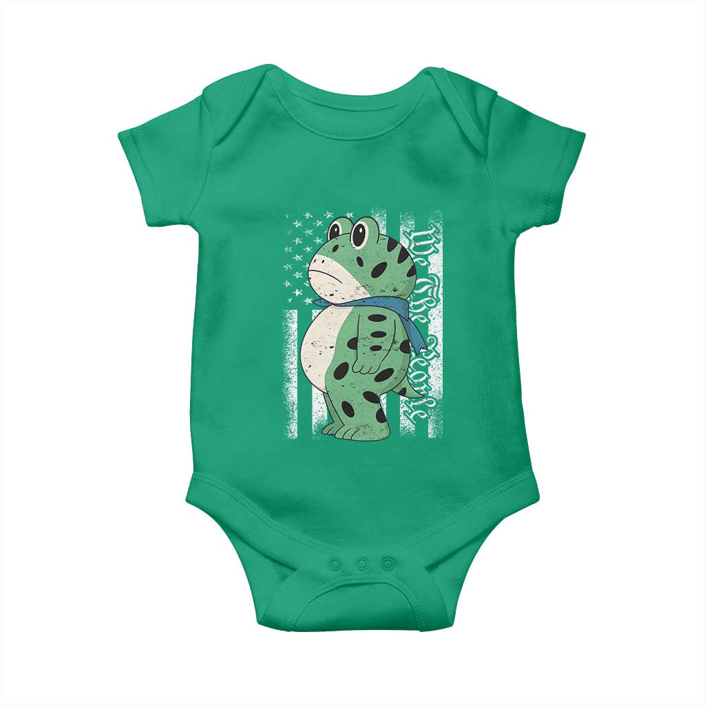 We The People Portland Frog Baby Onesie Patriotic Protest American Flag TS02 Irish Green Print Your Wear