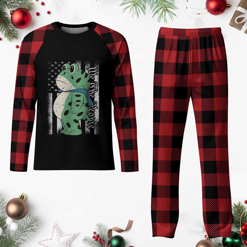 We The People Portland Frog Plaid Pajama Set Patriotic Protest American Flag TS02 Buffalo Plaid Print Your Wear