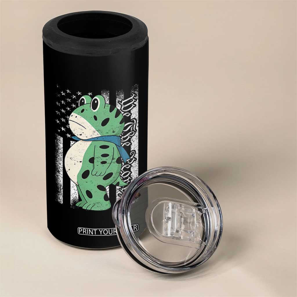 We The People Portland Frog 4 in 1 Can Cooler Tumbler Patriotic Protest American Flag TS02 Print Your Wear
