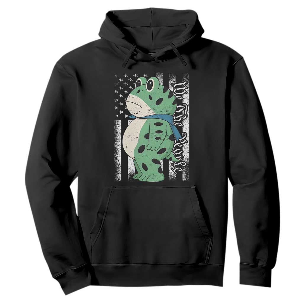 We The People Portland Frog Hoodie Patriotic Protest American Flag TS02 Black Print Your Wear