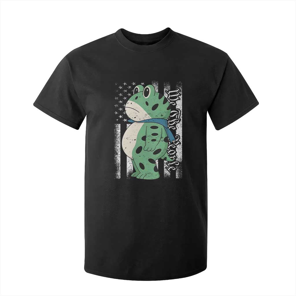 We The People Portland Frog T Shirt For Kid Patriotic Protest American Flag TS02 Black Print Your Wear