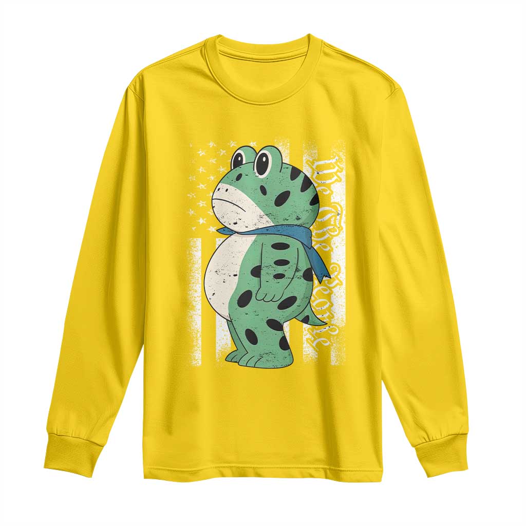 We The People Portland Frog Long Sleeve Shirt Patriotic Protest American Flag TS02 Daisy Print Your Wear