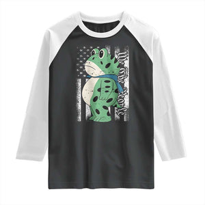 We The People Portland Frog Raglan Shirt Patriotic Protest American Flag TS02 Black White Print Your Wear