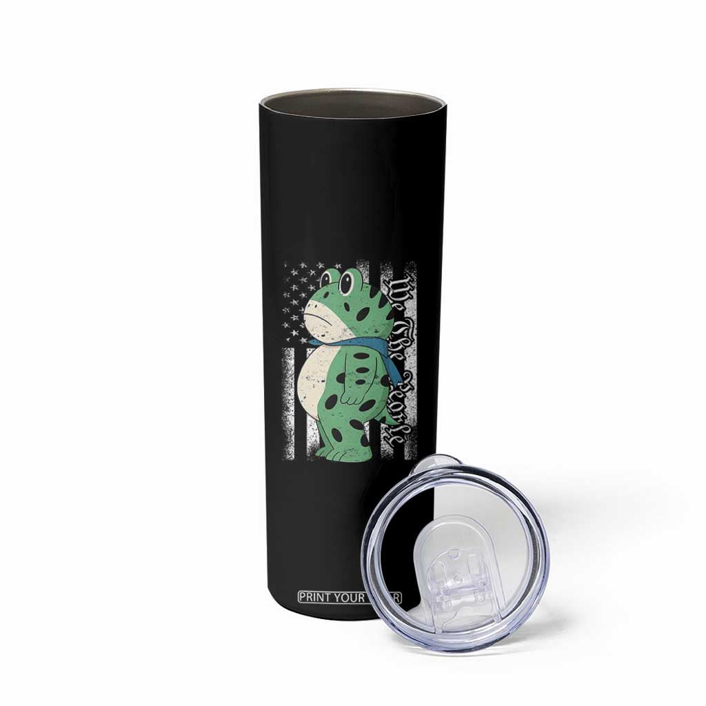 We The People Portland Frog Skinny Tumbler Patriotic Protest American Flag TS02 Print Your Wear