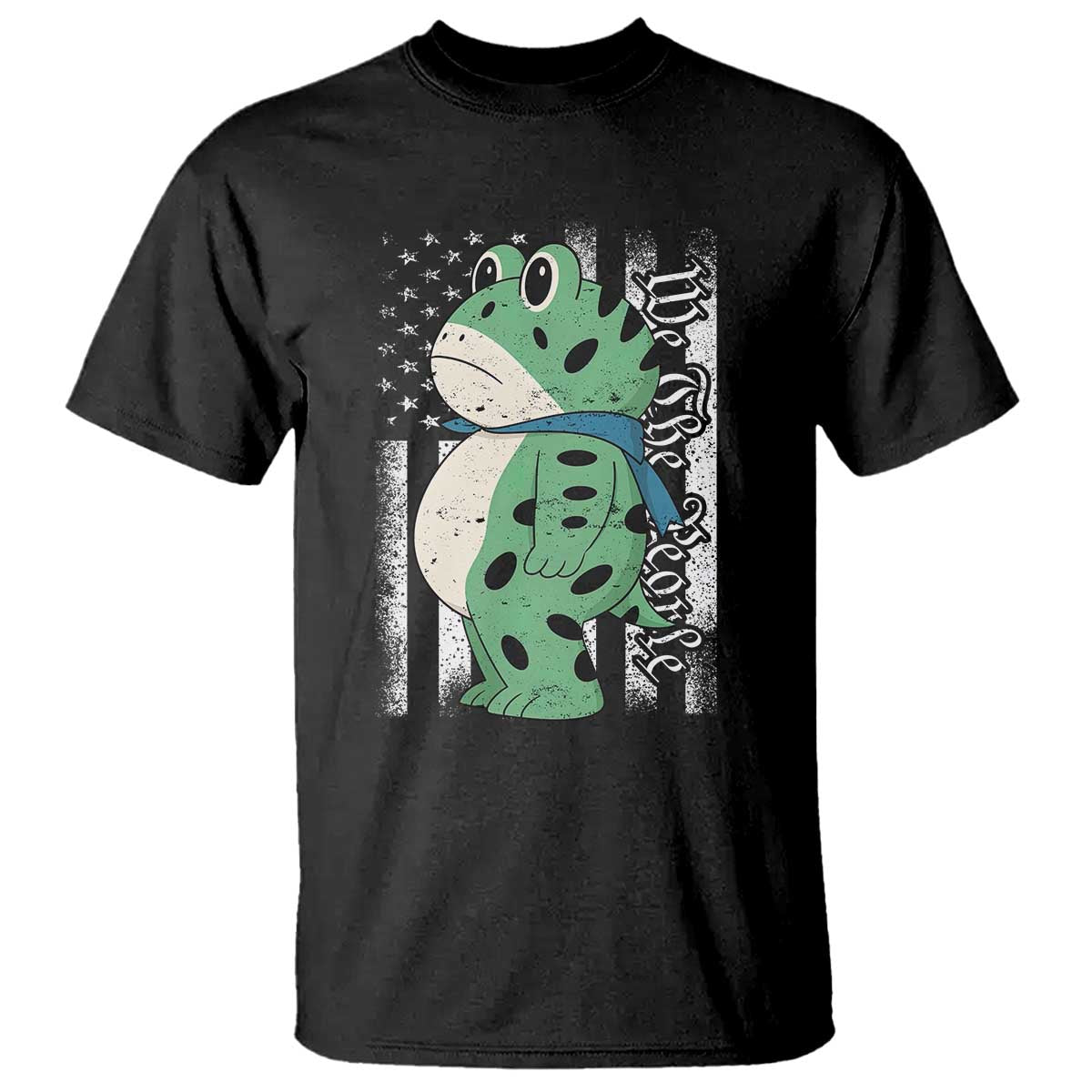 We The People Portland Frog T Shirt Patriotic Protest American Flag TS02 Black Print Your Wear