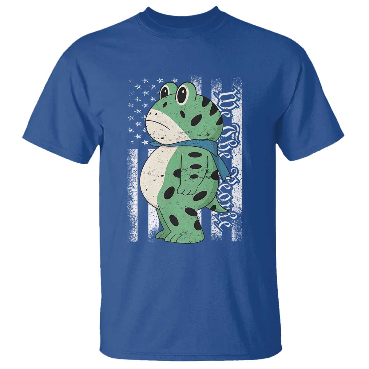 We The People Portland Frog T Shirt Patriotic Protest American Flag TS02 Royal Blue Print Your Wear